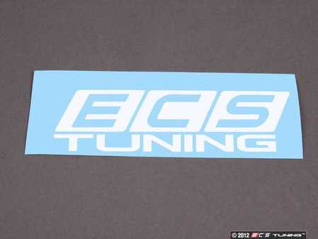 Autocollant de fenêtre ECS Tuning blanc ECS Tuning - Prix chacun