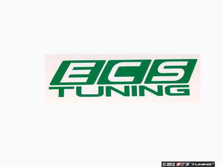 ECS Tuning Green ECS Tuning Window Sticker - Priced Each