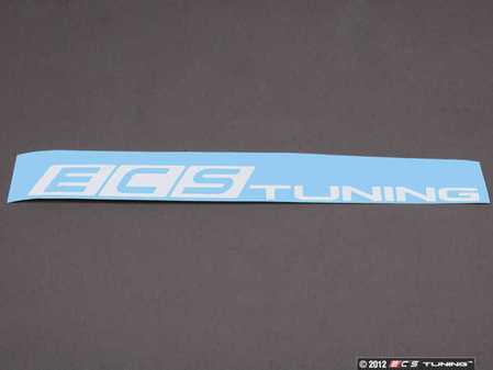 Autocollant de fenêtre ECS Tuning blanc ECS Tuning - Prix chacun