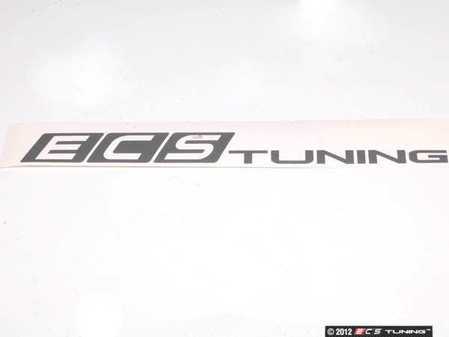 ECS Tuning Silver Metallic ECS Tuning Window Sticker - Priced Each