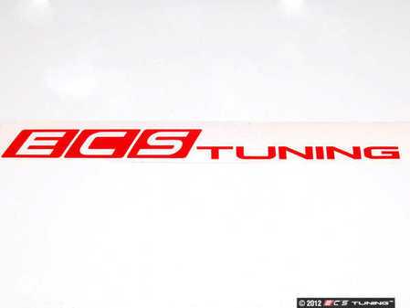 ECS Tuning Red ECS Tuning Window Sticker - Priced Each