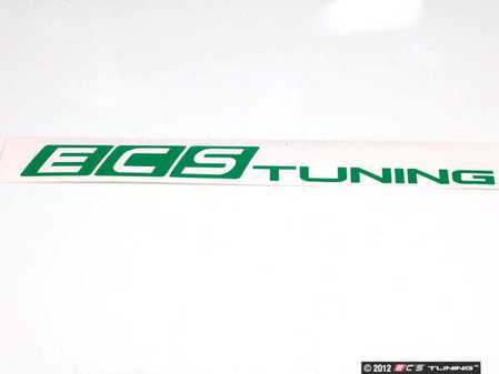 ECS Tuning Green ECS Tuning Window Sticker - Priced Each