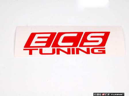 Autocollant de fenêtre ECS Tuning rouge ECS Tuning - Prix chacun