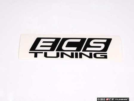 Autocollant de fenêtre ECS Tuning noir ECS Tuning - Prix chacun