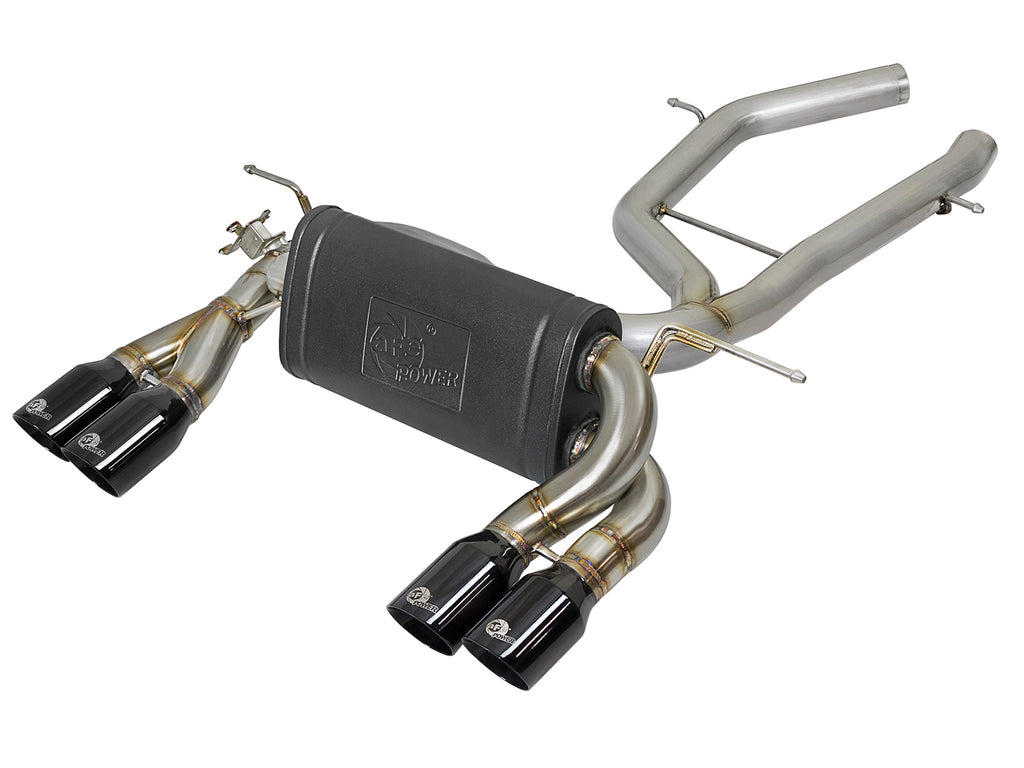 MACH Force-Xp 2-1/2in Stainless Steel Axle Back Exhaust System w/ Black Tips - Eurosport Performance