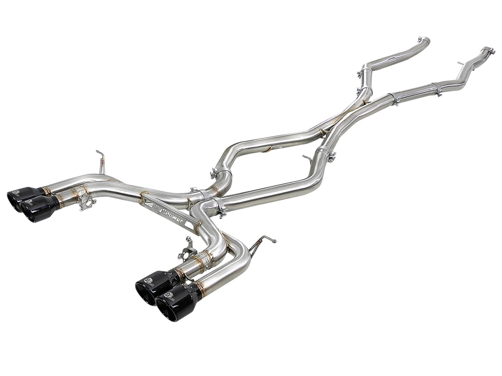 MACH Force-XP 3-1/2 IN 304 Stainless Steel Cat-Back Exhaust w/ Black Tip - Eurosport Performance