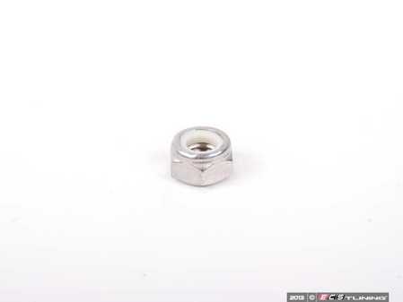 ECS Tuning Metric 18-8 SS Nylon-Insert Hex Locknut M6 Size, 1mm Pitch, 10mm Width, 6mm Height