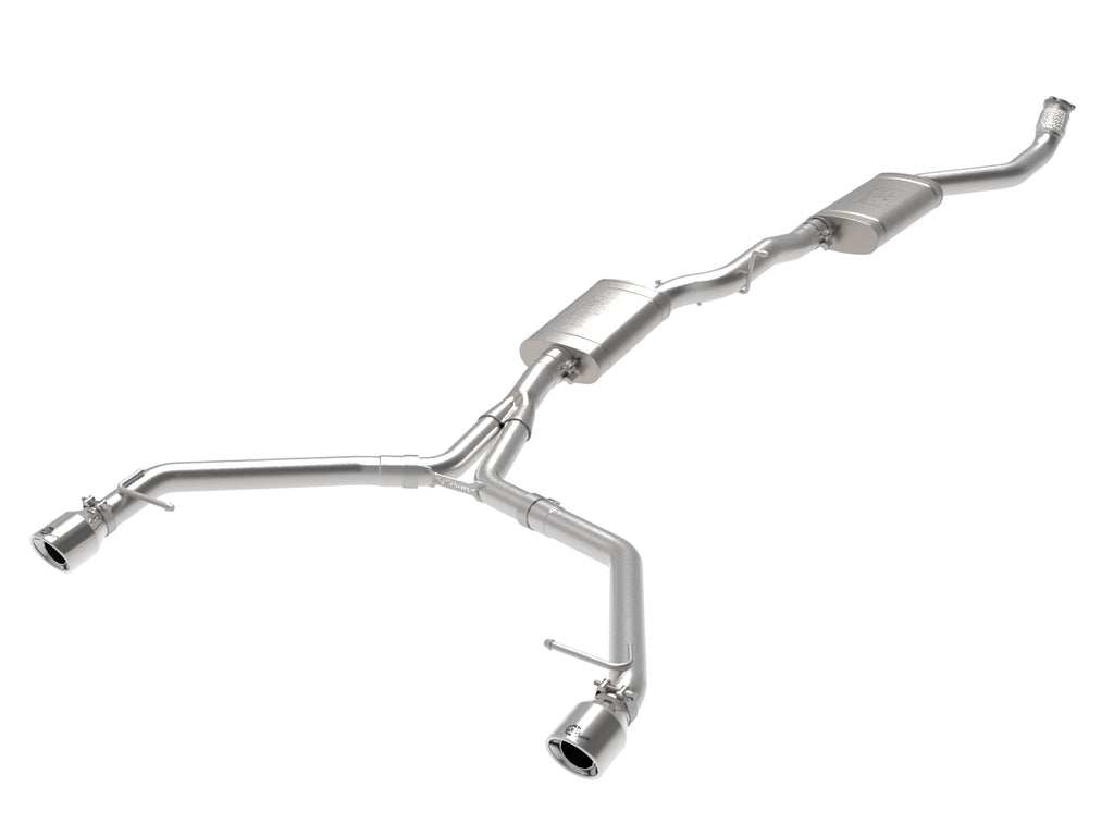 MACH Force-Xp 3 IN to 2-1/2 IN Stainless Steel Cat-Back Exhaust w/ Polished Tip - Eurosport Performance