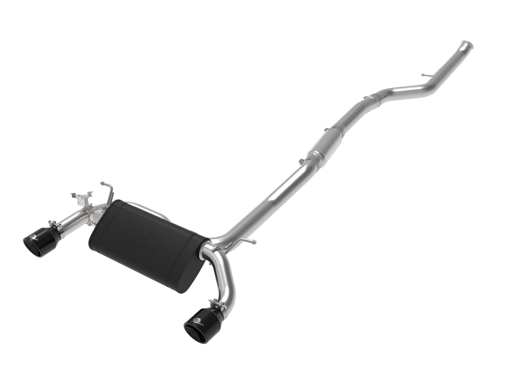 MACH Force-XP 3 IN to 2-1/2 IN 304 Stainless Steel Cat-Back Exhaust Black - Eurosport Performance
