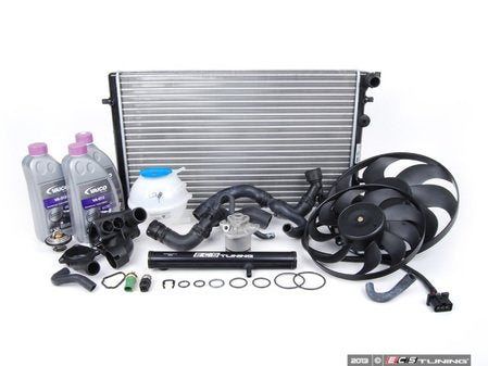 ECS Tuning ECS Cooling System Refresh Kit With Black ECS Water Pipe - Eurosport Performance