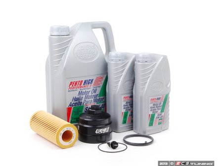 ECS Tuning Oil Service Kit - With ECS Magnetic Drain Plug & Oil Filter Housing Cap