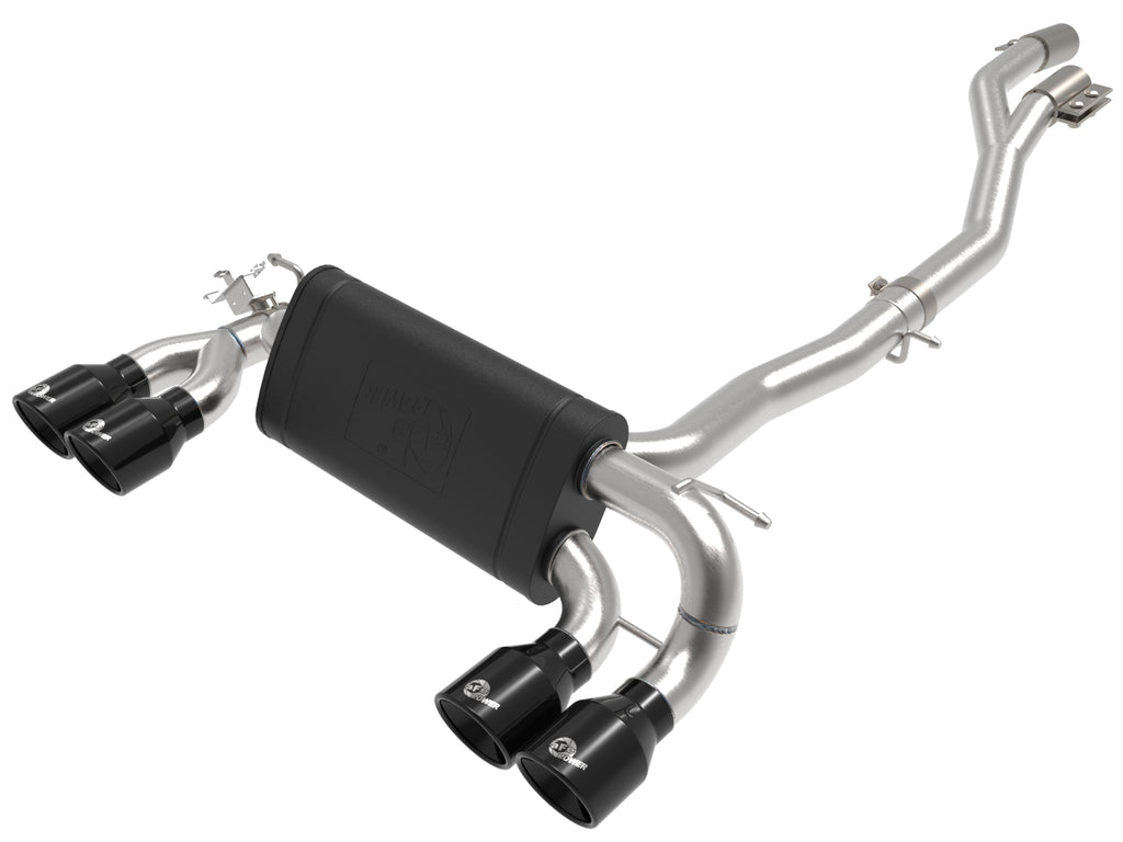 MACH Force-Xp 3 to 2-1/2 IN Stainless Steel Cat-Back Exhaust System w/Black Tip - Eurosport Performance