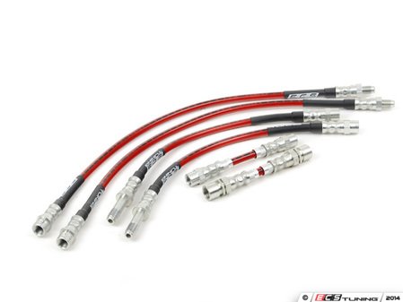 ECS Tuning Exact-Fit Stainless Steel Brake Lines - Complete Kit - Eurosport Performance