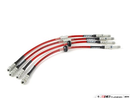 ECS Tuning Exact-Fit Stainless Steel Brake Lines - Complete Kit - Eurosport Performance