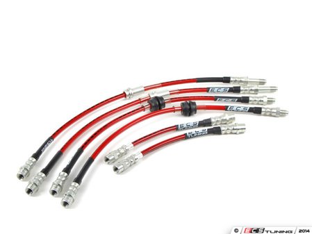 ECS Tuning Exact-Fit Stainless Steel Brake Lines - Complete Kit - Eurosport Performance