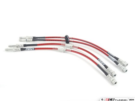 ECS Tuning Exact-Fit Stainless Steel Brake Lines - Complete Kit - Eurosport Performance