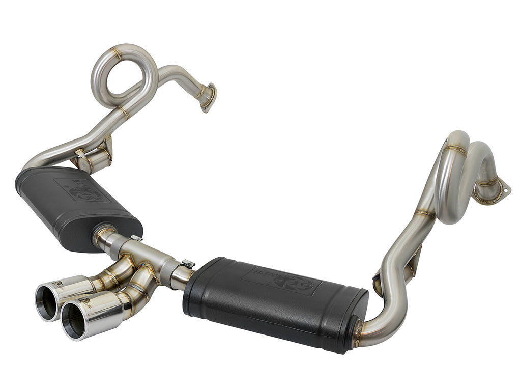 MACH Force-Xp 2-1/2 IN to 2 IN Stainless Steel Cat-Back Exhaust System Polished - Eurosport Performance