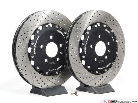 ECS Tuning 2-Piece Rear Brake Rotors - Pair (356x32) - Eurosport Performance