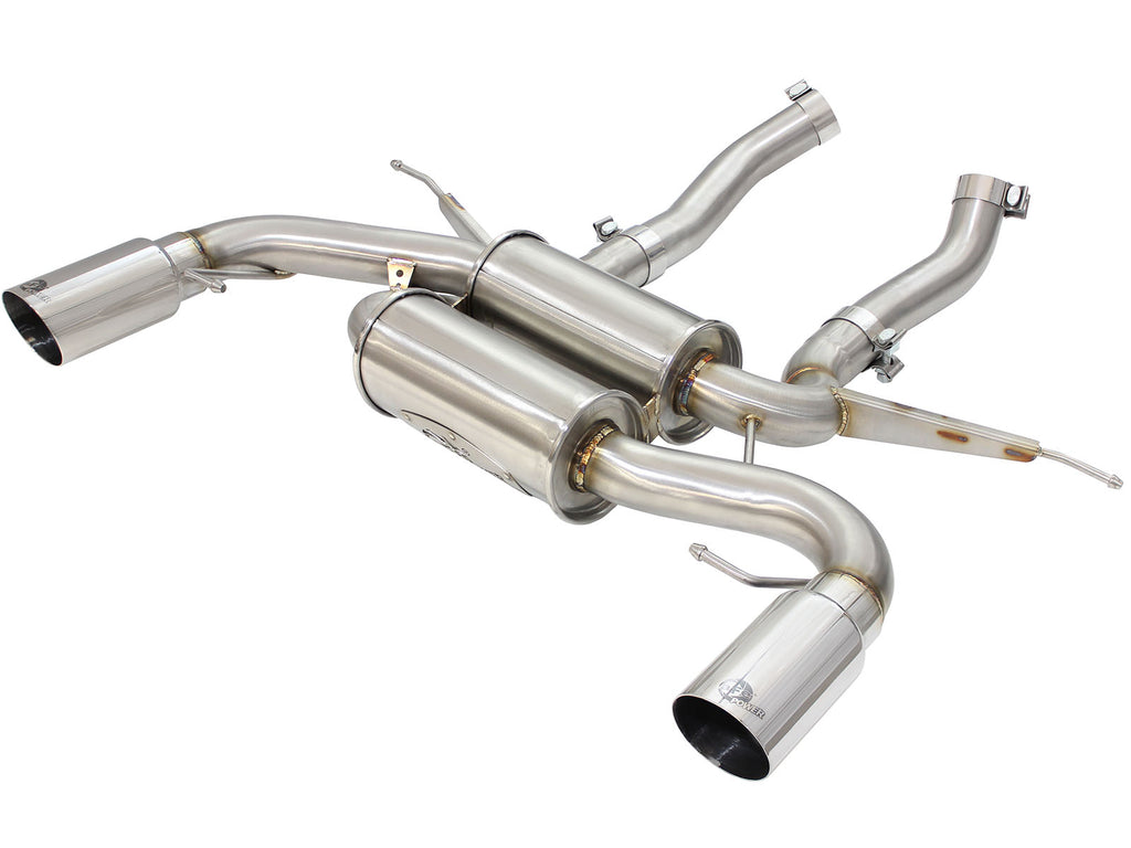 MACH Force-Xp 2-1/2in Stainless Steel Downpipe-Back Exhaust Sys w/Polished Tip - Eurosport Performance