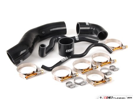 ECS Tuning ECS Silicone Boost Hose Kit with clamps - Black - Eurosport Performance