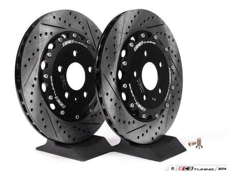 ECS Tuning Audi B8/B9/C7/D4 - Rear 2-Piece Brake Rotors - Pair (330x22)