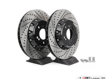 ECS Tuning 2-Piece Lightweight Rear Brake Rotors - Pair (350x24) - Eurosport Performance
