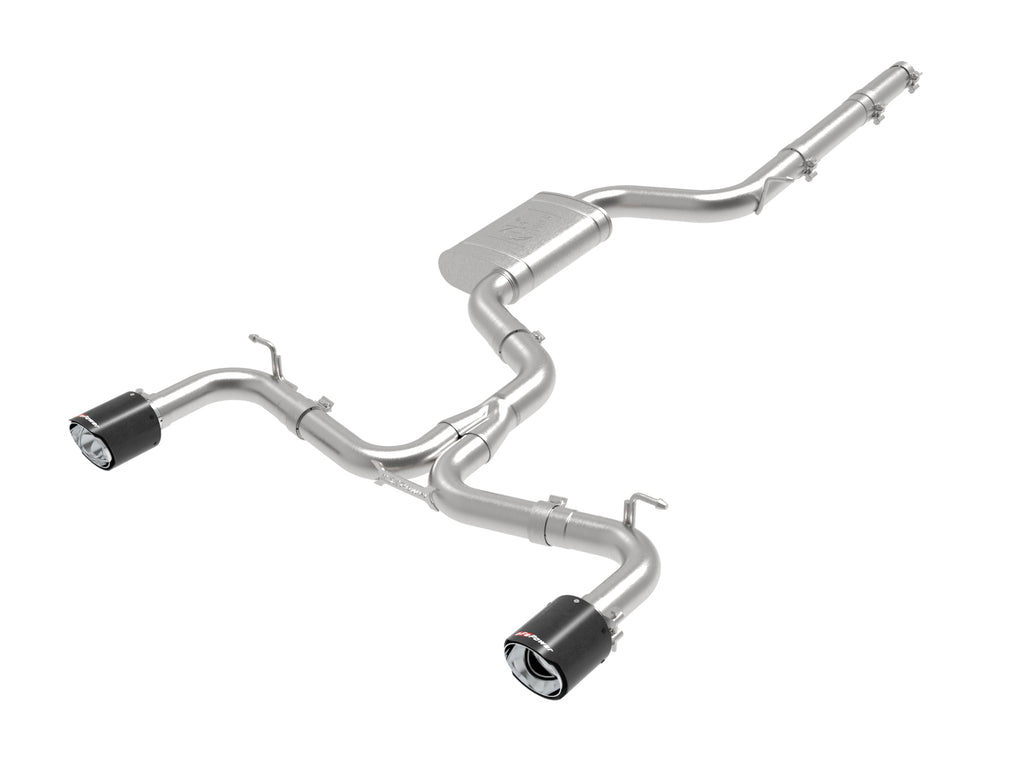 MACH Force-Xp 3 IN to 2-1/2 IN Stainless Steel Cat-Back Exhaust System Carbon - Eurosport Performance