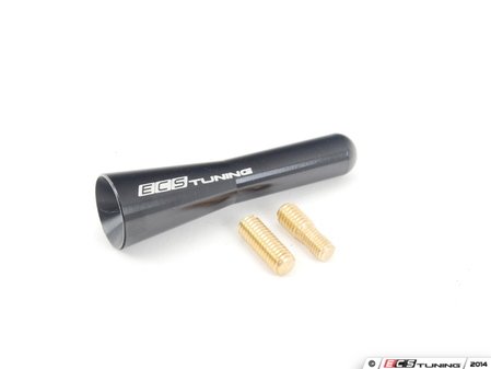 ECS Tuning 68mm Sharan Style Billet Aluminum Antenna - Black - Eurosport Performance