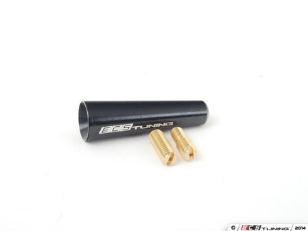 ECS Tuning 50mm Billet Aluminum Stubby Antenna - Black - Eurosport Performance