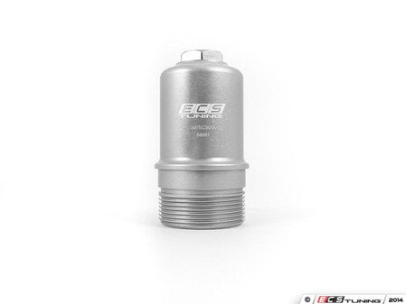 ECS Tuning Billet Aluminum Oil Filter Housing - Silver Anodized