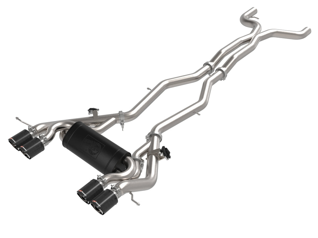 MACH Force-Xp 3 IN to 2-1/2 IN Stainless Steel Cat-Back Exhaust System Carbon - Eurosport Performance
