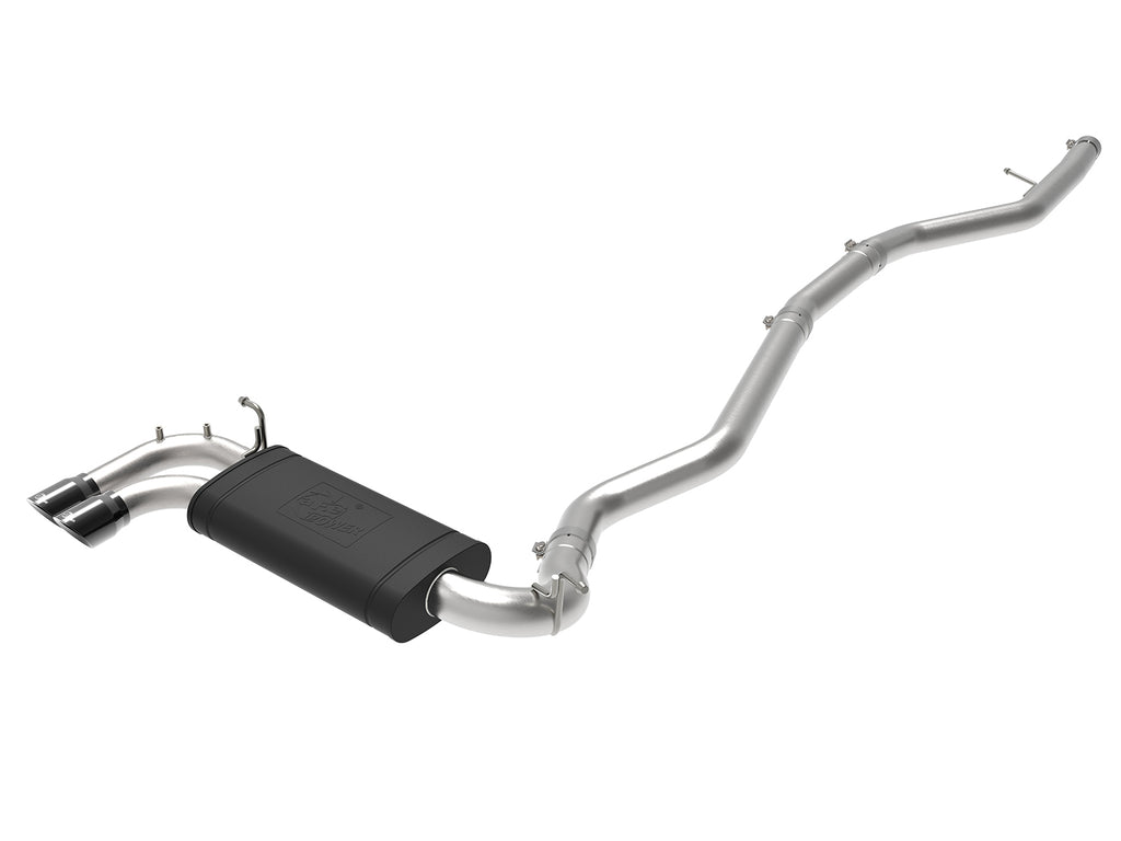 MACH Force-XP 2-1/2 IN 304 Stainless Steel Cat-Back Exhaust System w/ Black Tips - Eurosport Performance