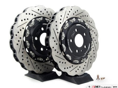 ECS Tuning Front 2-Piece Scalloped Brake Rotors - Pair (365x34)