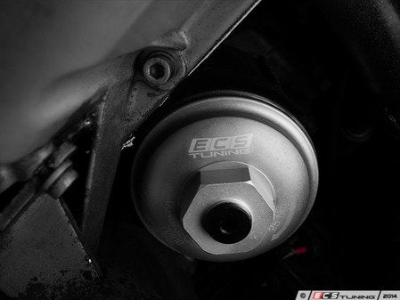 ECS Tuning Billet Aluminum Oil Filter Housing - Silver Anodized