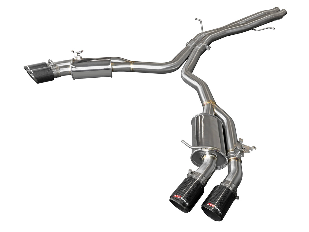 MACH Force-Xp 3 IN to 2-1/2 IN Stainless Steel Cat-Back Exhaust System Carbon - Eurosport Performance