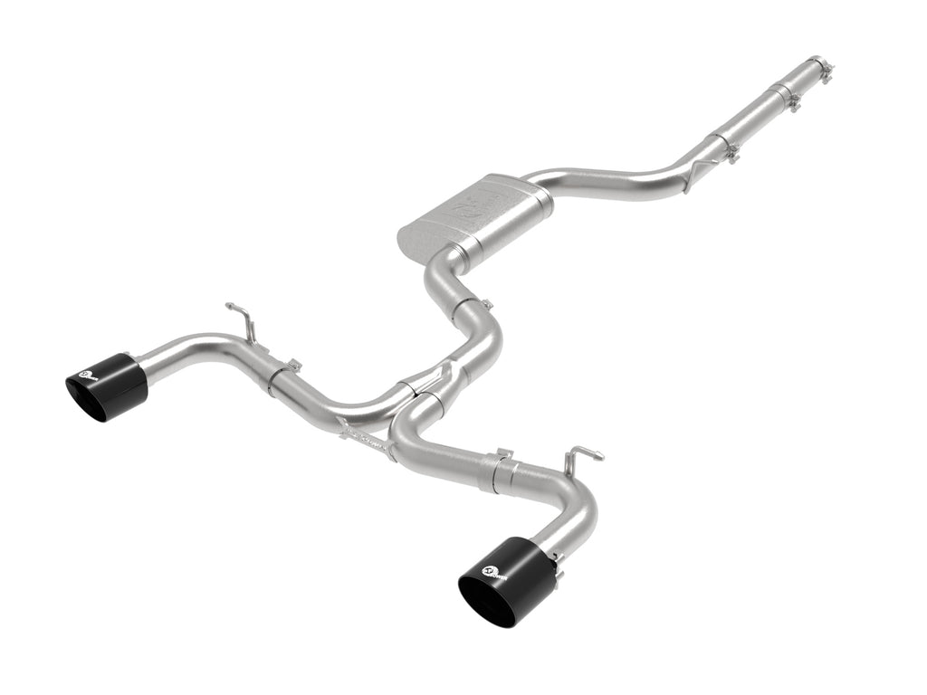 MACH Force-Xp 3 IN to 2-1/2 IN Stainless Steel Cat-Back Exhaust System Black - Eurosport Performance