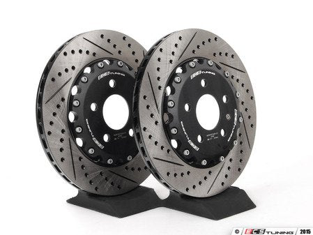 ECS Tuning Rear 2-Piece Brake Rotors - Pair (324x22) - Eurosport Performance