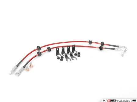 ECS Tuning Exact-Fit Stainless Steel Brake Lines - Rear - Eurosport Performance