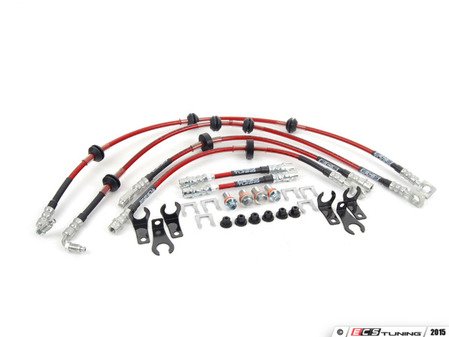 ECS Tuning Exact-Fit Stainless Steel Brake Lines - Complete Kit - Eurosport Performance