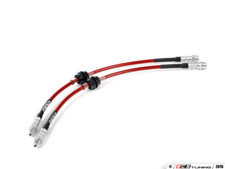 ECS Tuning Exact-Fit Stainless Steel Brake Lines - Front - Eurosport Performance