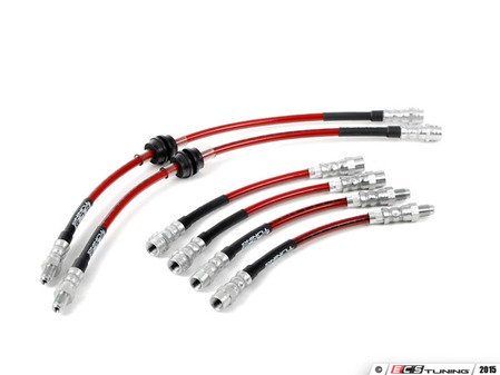 ECS Tuning Exact-Fit Stainless Steel Brake Lines - Complete Kit - Eurosport Performance