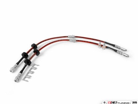 ECS Tuning Front Exact-Fit Stainless Steel Brake Lines - Eurosport Performance