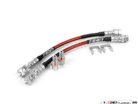 ECS Tuning Exact-Fit Stainless Steel Brake Lines - Rear