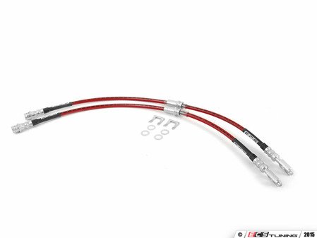 ECS Tuning Front Exact-Fit Stainless Steel Brake Lines - Eurosport Performance