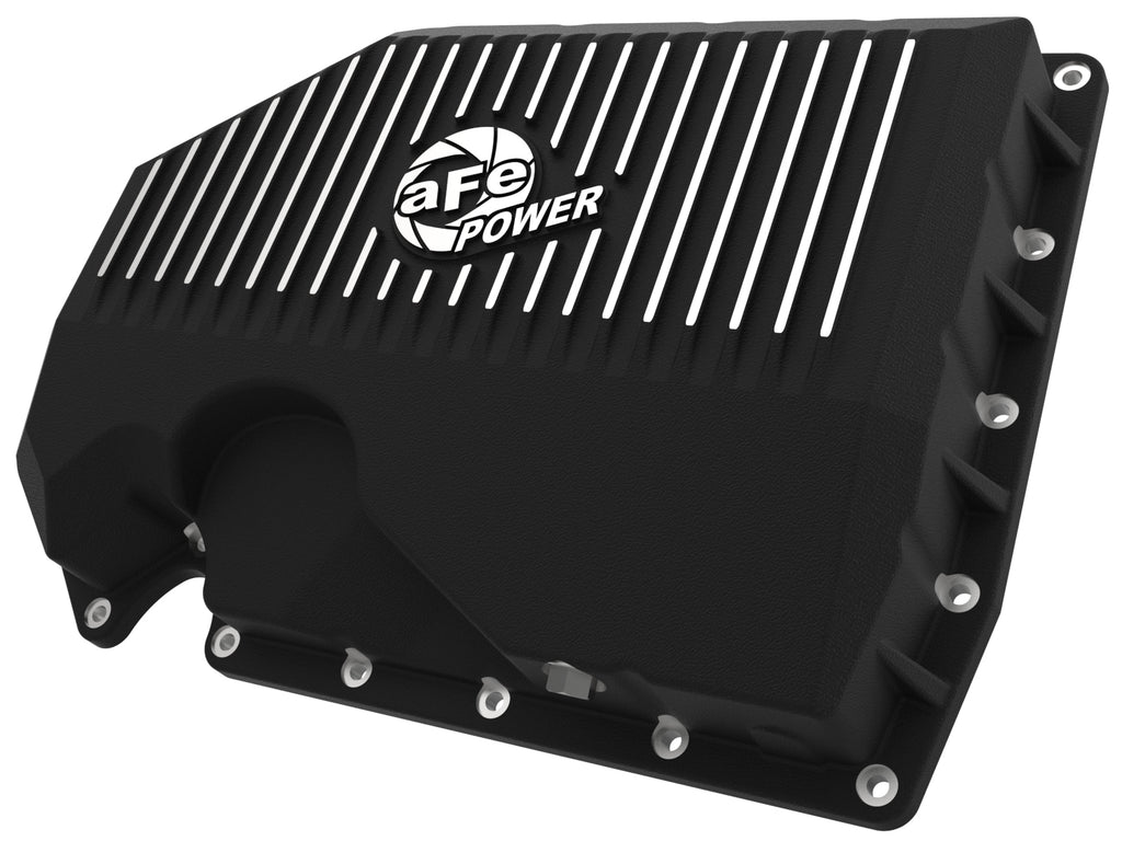 aFe Power Pro Series Engine Oil Pan Black w/ Machined Fins - Eurosport Performance