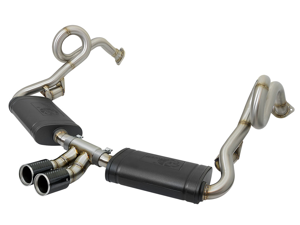 MACH Force-Xp 2-1/2 IN to 2 IN Stainless Steel Cat-Back Exhaust System Carbon - Eurosport Performance