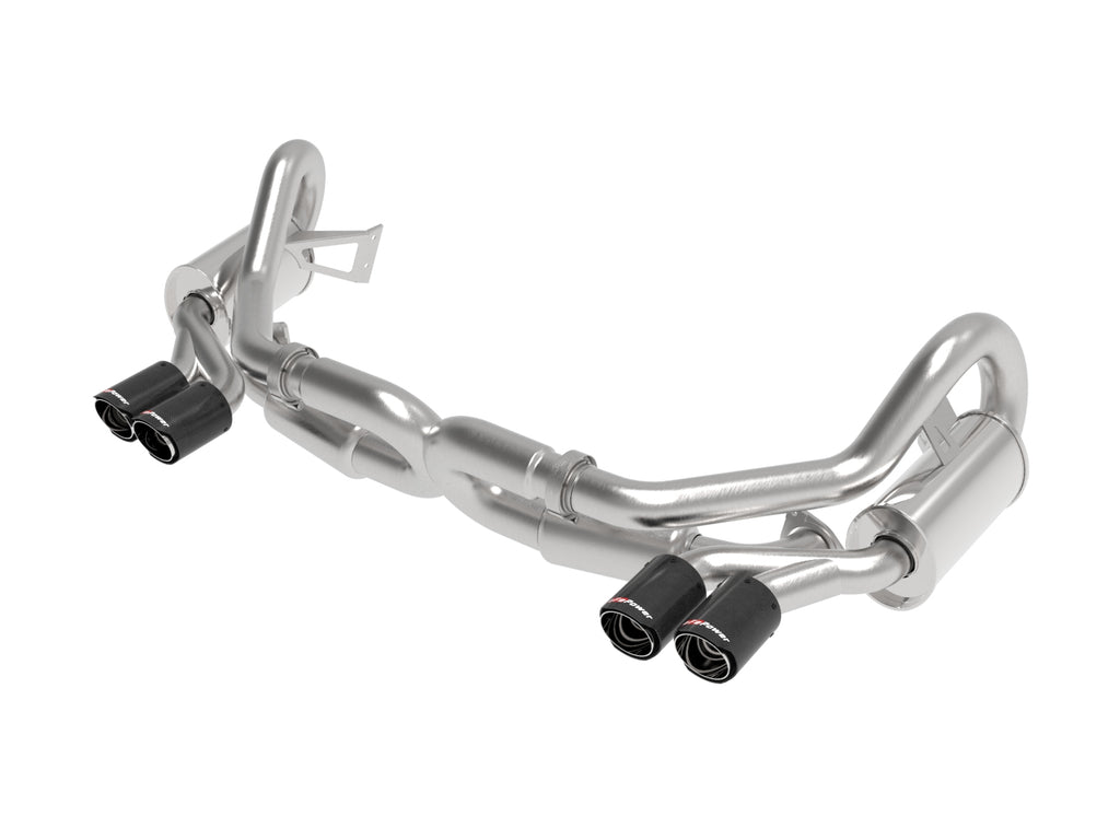 MACH Force-Xp 2-1/2 IN 304 Stainless Steel Cat-Back Exhaust w/Carbon Fiber Tips - Eurosport Performance