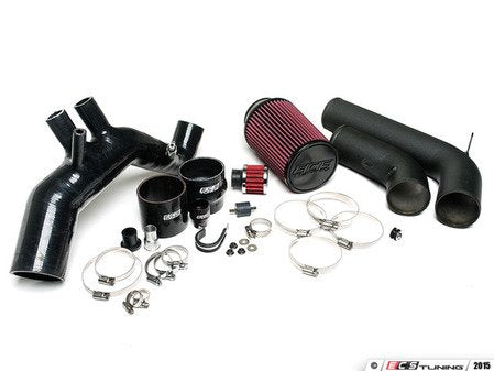 ECS Tuning Luft-Technik Intake System - Includes Turbo Inlet Hose - Wrinkle Black - Eurosport Performance