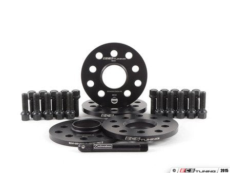 ECS Tuning Wheel Spacer Flush Fit Kit - Black Bolts - Eurosport Performance