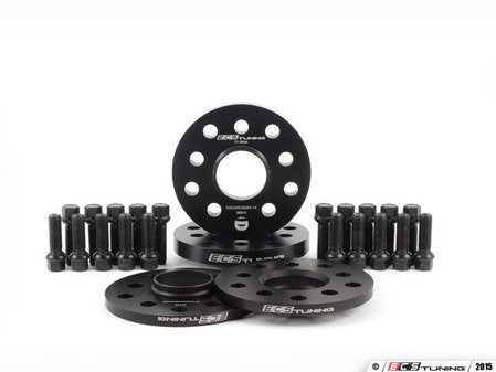 ECS Tuning Wheel Spacer Flush Fit Kit - Black Bolts - Eurosport Performance